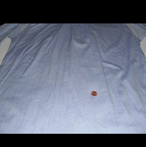 ROUNDTREE & YORKE Oxford Blue Solid Long Sleeve - Picture 6 of 7